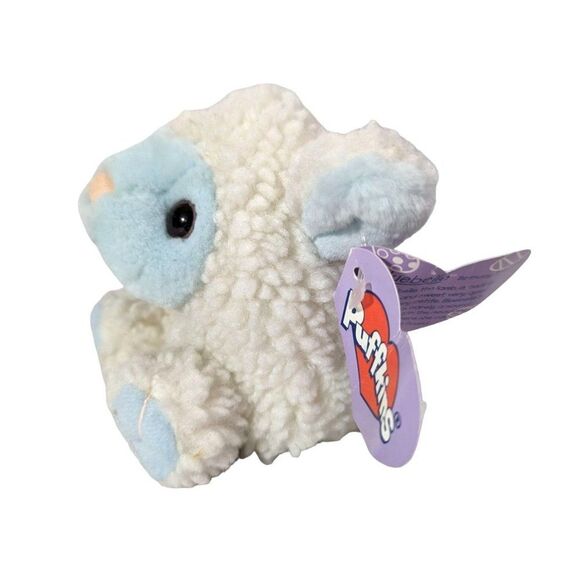 Swibco Puffkins Bluebelle the Lamb Plush DOB 4-11-98 Blue White 5 x 4 x 4.5 Inch - Picture 2 of 5